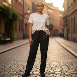 Kenneth Cole Sparkled Drawstring Waist Pants Women’s Small